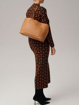 Сумка Deboro 30885 коричневый лист