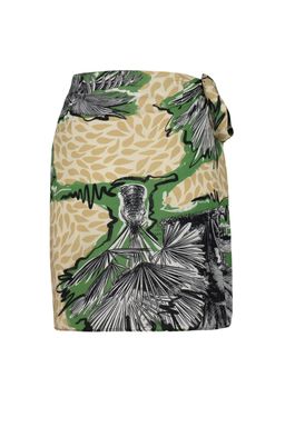 TRENDYOLMILLA Tropikal Desenli Mini Dokuma Baglamal? Plaj Etegi TBESS23ET00022 фото 8