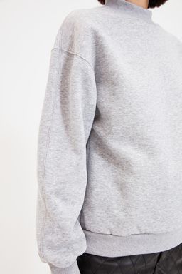 TRENDYOLMILLA Bordo Kal?n Ici Polarl? Yar?m Bal?kc? Yaka Relaxed/Rahat Kal?p Orme Sweatshirt TWOAW20SW0584  фото 8