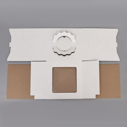 Цена за 5 шт. Кондитерская упаковка Квадрат, 2 окна, белая, 26 х 26 х 28 см - UPAK LAND фото 9