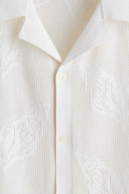 Camisa resort en punto jacquard Regular Fit - H&m фото 3
