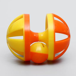 Игрушка-головоломка с шариком-погремушкой, 9 х 6,5 см, микс цветов - Пижон фото 2