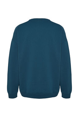 TRENDYOL MAN Gri Bisiklet Yaka Oversize/Genis Kesim Ici Polar/S?cak Tutan Dinozor Nak?s Sweatshirt TMNAW24SW00064 - Trendyolmilla фото 11