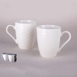 Набор кружек 2 шт 360мл п/уп 8239 (КОРАЛЛ)