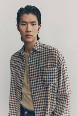 Camisa de cuadros en algod?n - H&m фото 2