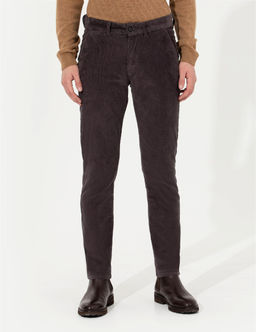 Koyu Gri Slim Fit Kanvas Pantolon - Pierre cardin фото 2