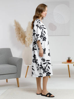 Платье Very Neat ЕВТ 5063 из хлопка белый  фото 7