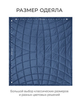 Одеяло Cloud Cool Captains Blue 175х200см всесезонное 200г/м2 ЕС-8033 - Espera фото 6