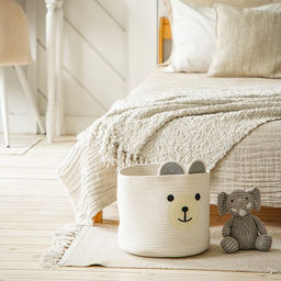 Корзина для хранения SL Home, плетёная, ручной работы, 353530 см, белая - Sima-land home фото 7