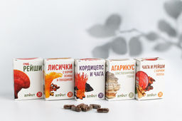 Грибная серия БАД "Агарикус", 30 капс. по 470 мг Алфит 7555