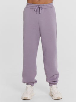 Теплые лавандовые брюки свободного силуэта лаванда 181225