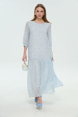 Платье NIKVA н1036-1 небесный  фото 2
