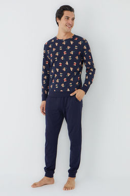 TRENDYOL MAN Cok Renkli Regular fIT Orme Pijama Tak?m? TMNAW25PT00072 - Trendyolmilla фото 2