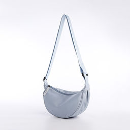 Сумка молодёжная на молнии, цвет голубой