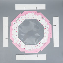 Цена за 5 шт. Коробка кондитерская, упаковка, Sweet box, 27×27×5 см