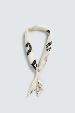 BANDANA ESTAMPADO TEXTO / Crudo - Zara фото 4