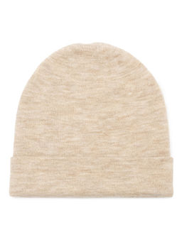 Шапка жен. шерсть+акр LB-J44017 beige melange