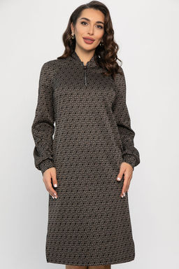 Платье Изящный образ (коричневое) П13749-19М