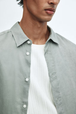 Camisa de lino Regular Fit - H&m фото 7