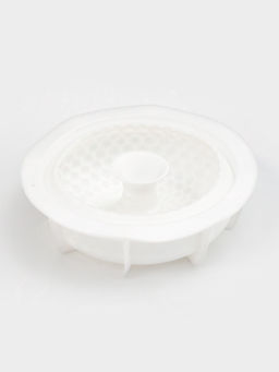 Форма для муссовых десертов и выпечки Доляна Снежная гора, силикон, 18,8?5,5 см, цвет белый  фото 4