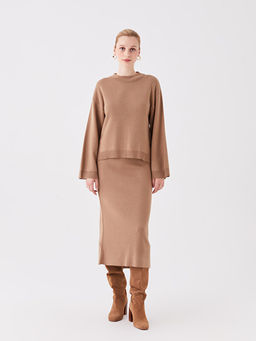 Kad?n Beli Lastikli D?z Etek