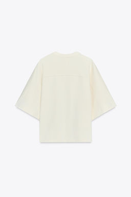 RUSTIC SHORT SLEEVE SWEATSHIRT - Zara фото 29