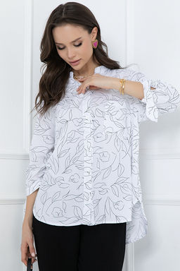 БЛУЗКА АДЕЛИНА (ВАЙТ) - Bellovera фото 2