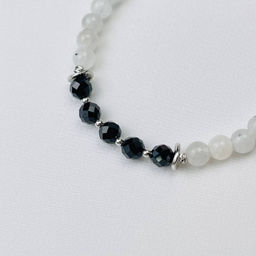 Браслет из Лунного камня с вкл.Турмалина и Шпинели - Радуга самоцветов фото 3