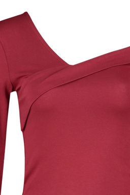 Trendyolmilla Siyah Pamuklu Esnek Volanl? Fitted/Vucuda Oturan Crop Orme Bluz TWOAW24BZ00161