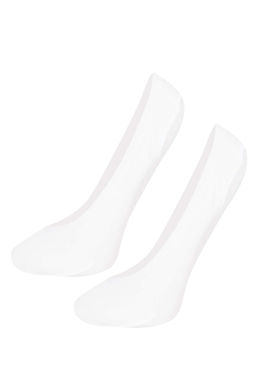 Kad?n Lazer Kesim 2li Microfiber Babet Corap - Defacto фото 4