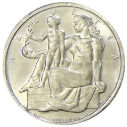 5 франков 1948 года Швейцария 100 лет Швейцарской Конституции