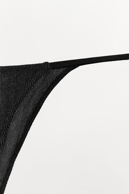 METALLIC THREAD THONG - Zara фото 6