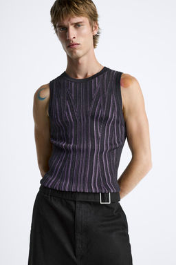 CONTRAST KNIT TANK TOP - Zara фото 5