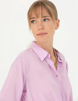 Lila Regular Fit Uzun Kollu G_mlek - Pierre cardin фото 2