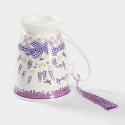 Кружка «Лаванда», 320 мл, керамика, белая