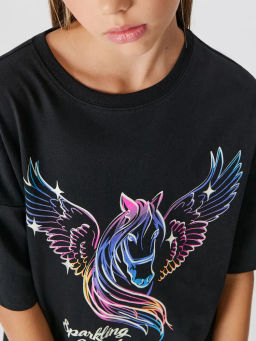 ACOOLA / Футболка детская для девочек Mardin черный  фото 3