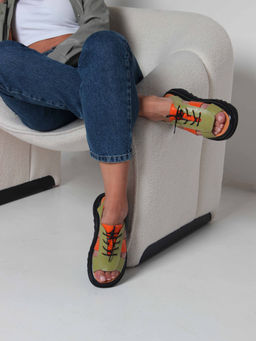 Босоножки 2029.2525bl. Авокадо оранжевый