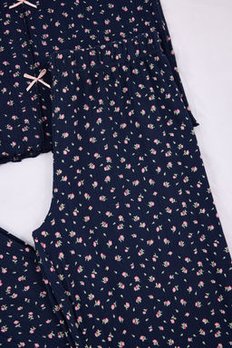 Yesil %100 Pamuklu Cicekli Kurdele/Fiyonklu Fitilli/Pointel Orme Pijama Tak?m? THMSS26PT00010 - Trendyolmilla фото 42