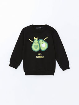 Bisiklet Yaka Bask?l? K?z Bebek E?ofman Tak?m