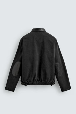 CAZADORA DENIM CUELLO COMBINADO / Negro - Zara фото 9