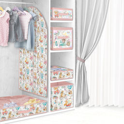 Набор коробов стеллажных без крышки, 2 шт., 31*31*31 см, розов., ПУТЕШАСТИКИ, шт - Valiant фото 4