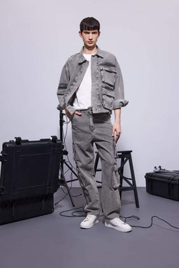 Широкие джинсовые брюки Baggy с нормальной талией и широкими штанинами - Defacto фото 9