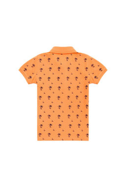 Оранжевая футболка с воротником-поло для мальчика Неожиданная скидка в корзине - U.s. polo assn фото 4