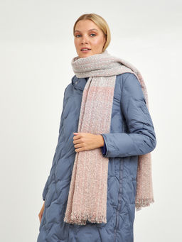 шарф розовый