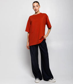 Футболка #ОКТ1655-1, терракотовый