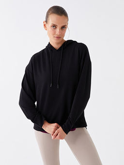 D?z Uzun Kollu Kad?n Hoodie