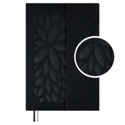 Ежедневник недатированный ESCALADA, А5, 160 л., арт. 70602/ 15 НАППА ЧЁРНЫЙ