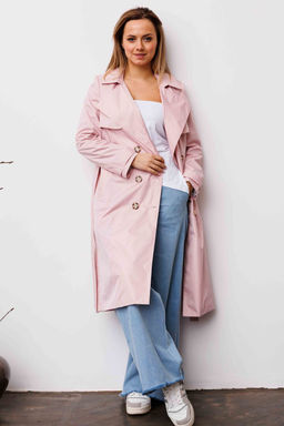 Плащ AURA 7034-164-Р светло-розовый