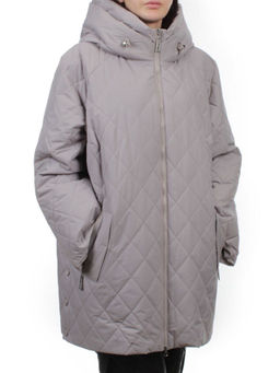 F-806 GRAY BEIGE Куртка демисезонная женская (100 гр. холлофайбер)