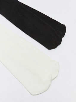 Basic K?z ?ocuk K?lotlu ?orap 2li - Waikiki фото 2